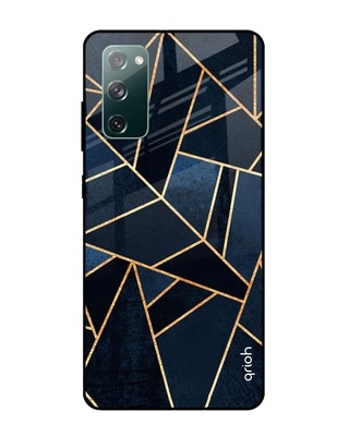 Shop Qrioh Abstract Tiles Glass case for Samsung Galaxy S20 FE-Front