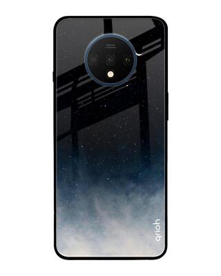 Shop Qrioh Black Aura Glass Case for OnePlus 7T-Front