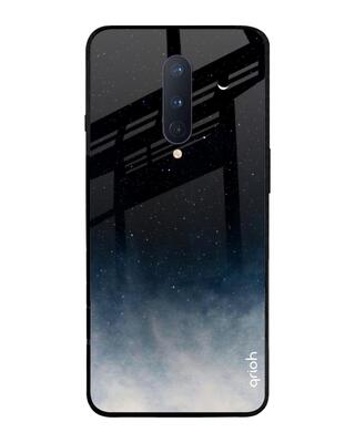 Shop Qrioh OnePlus 8 Black Aura Glass Case-Front