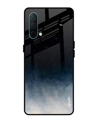 Shop Qrioh Black Aura Glass Case for OnePlus Nord CE-Front