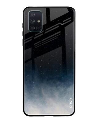 Shop Qrioh Samsung Galaxy A51 Black Aura Glass Case-Front