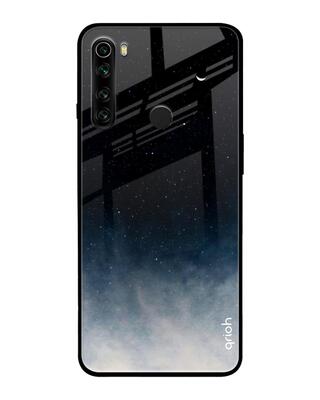 Shop Qrioh Xiaomi Redmi Note 8 Black Aura Glass Case-Front