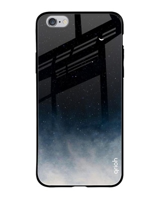 Shop Black Aura Printed Premium Glass Case for Apple iPhone 6 (Shock Proof, Scratch Resistant)-Front