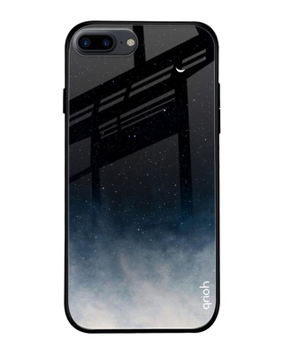 Shop Qrioh Black Aura Printed Premium Glass Cover for (Apple iPhone 7 Plus)-Front