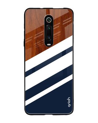 Shop Qrioh Xiaomi Redmi K20 Pro Bold Stripes Glass Case-Front