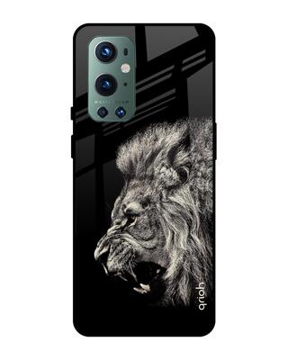 Shop Qrioh OnePlus 9 Pro Brave Lion Glass Case-Front