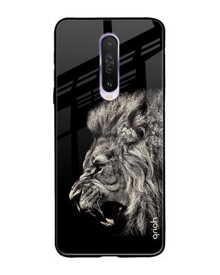 Shop Qrioh Poco X2 Brave Lion Glass Case-Front