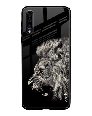 Shop Qrioh Brave Lion Glass case for Samsung Galaxy A50-Front