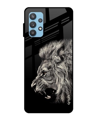 Shop Qrioh Brave Lion Glass case for Samsung Galaxy A52-Front
