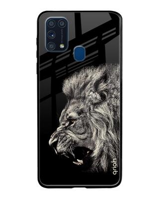 Shop Qrioh Brave Lion Glass case for Samsung Galaxy M31 Prime-Front