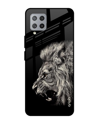 Shop Qrioh Brave Lion Glass case for Samsung Galaxy M42-Front