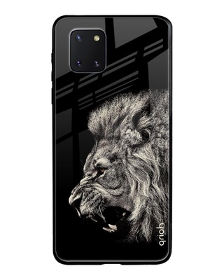 Shop Qrioh Brave Lion Glass case for Samsung Galaxy Note 10 lite-Front