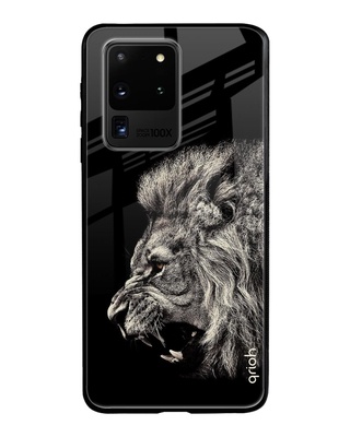 Shop Qrioh Brave Lion Glass case for Samsung Galaxy S20 Ultra-Front