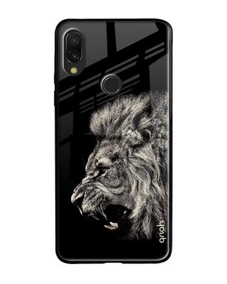Shop Qrioh Xiaomi Redmi Note 7S Brave Lion Glass Case-Front