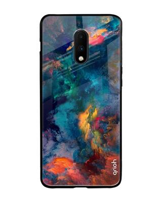 Shop Qrioh OnePlus 7 Cloudburst Glass Case-Front