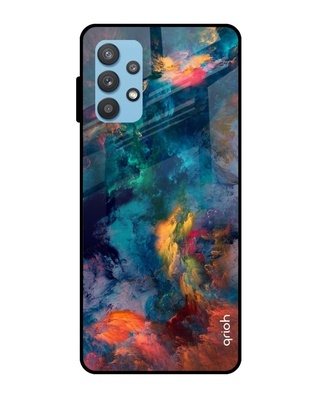 Shop Qrioh Cloudburst Glass Case for Samsung Galaxy A32-Front