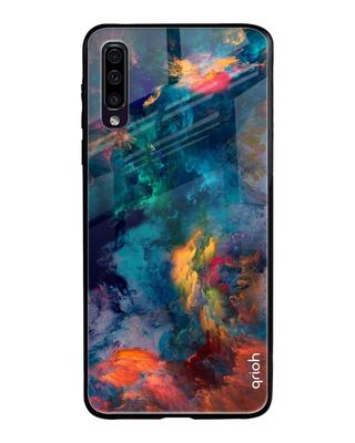Shop Qrioh Cloudburst Glass Case for Samsung Galaxy A70-Front
