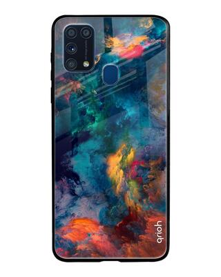Shop Qrioh Samsung Galaxy M31 Cloudburst Glass Case-Front