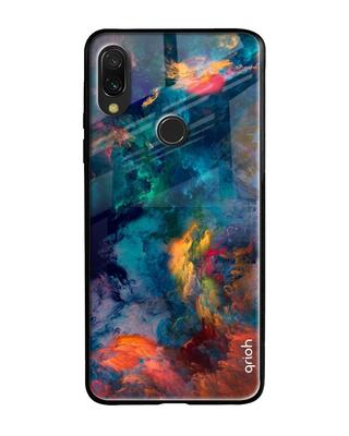 Shop Qrioh Xiaomi Redmi Note 7 Pro Cloudburst Glass Case-Front