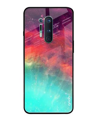 Shop Qrioh OnePlus 8 Pro Colorful Aura Glass Case-Front