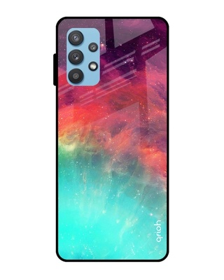 Shop Qrioh Colorful Aura Glass Case for Samsung Galaxy A52-Front