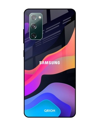 Shop Qrioh Colorful Fluid Glass Case for Samsung Galaxy S20 FE-Front
