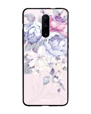 Shop Qrioh OnePlus 7 Pro Elegant Floral Glass Case-Front