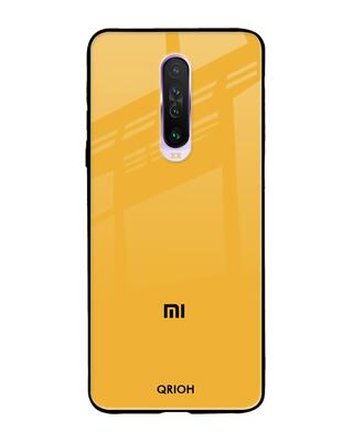 Shop Qrioh Poco X2 Fluorescent Yellow Glass Case-Front