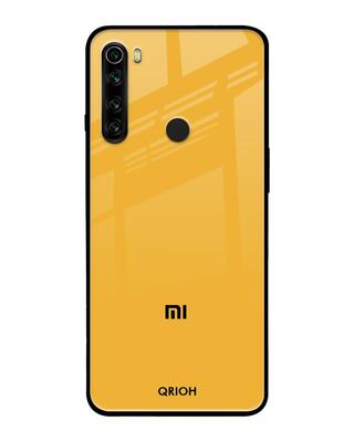 Shop Qrioh Xiaomi Redmi Note 8 Fluorescent Yellow Glass case-Front