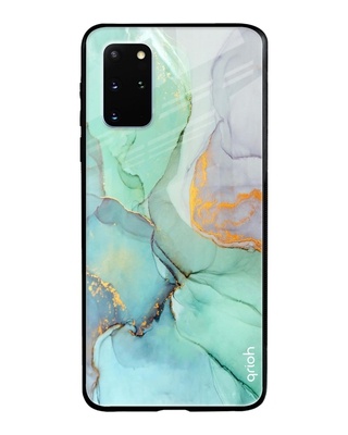 Shop Qrioh Green Marble Glass case for Samsung Galaxy S20 Plus-Front