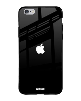 Shop Qrioh Jet Black Glass Case for iPhone 6 Plus-Front