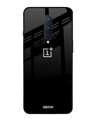 Shop Qrioh OnePlus 8 Jet Black Glass Case-Front