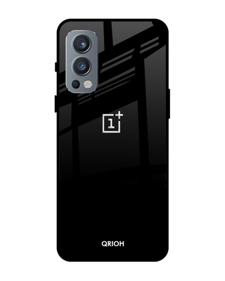 Shop Qrioh Jet Black Glass Case for OnePlus Nord 2-Front