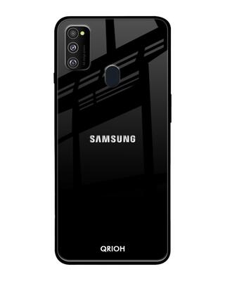 Shop Qrioh Samsung Galaxy M30s Jet Black Glass Case-Front