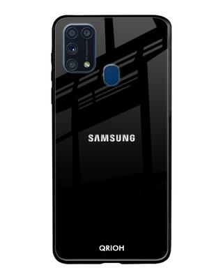 Shop Qrioh Samsung Galaxy M31 Jet Black Glass Case-Front