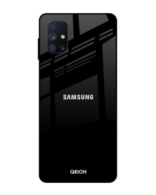 Shop Qrioh Samsung Galaxy M51 Jet Black Glass Case-Front