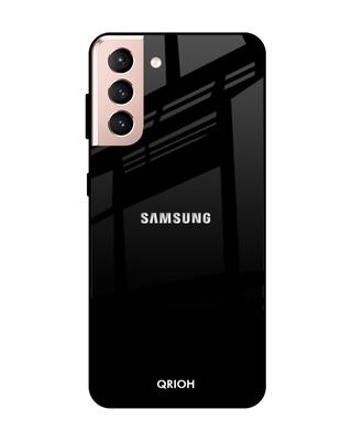 Shop Qrioh Samsung Galaxy S21 Jet Black Glass Case-Front