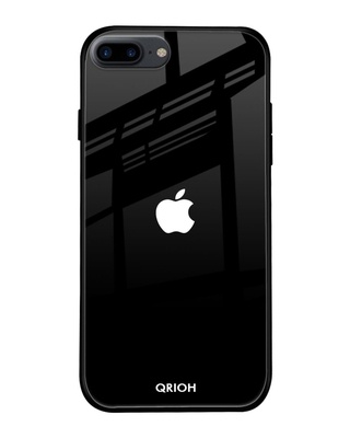 Shop Qrioh Jet Black Premium Glass Cover for (Apple iPhone 7 Plus)-Front