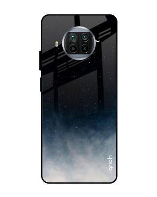 Shop Qrioh Black Aura Glass Case for Mi 10i 5G-Front