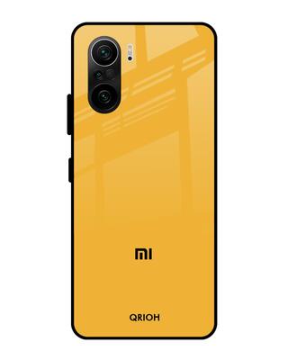 Shop Qrioh Fluorescent Yellow Glass Case for Mi 11X Pro-Front