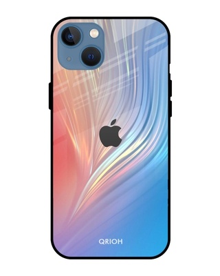 Shop Qrioh Mystic Aurora Glass Case for iPhone 13 mini-Front