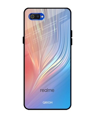 Shop Qrioh Mystic Aurora Glass Case for Realme C2-Front