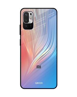 Shop Qrioh Mystic Aurora Glass Case for Redmi Note 10T 5G-Front