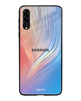 Shop Qrioh Mystic Aurora Glass Case for Samsung Galaxy A30s-Front