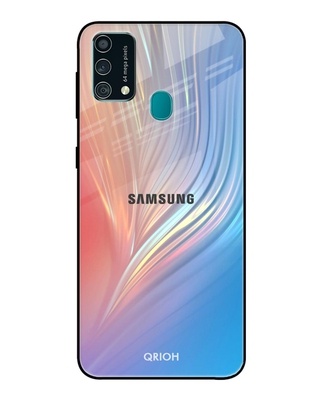 Shop Qrioh Mystic Aurora Glass Case for Samsung Galaxy F41-Front