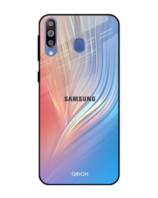 Shop Qrioh Mystic Aurora Glass Case for Samsung Galaxy M40-Front
