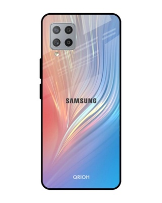Shop Qrioh Mystic Aurora Glass Case for Samsung Galaxy M42-Front