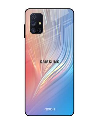 Shop Qrioh Samsung Galaxy M51 Mystic Aurora Glass Case-Front