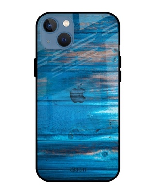 Shop Qrioh Patina Finish Glass case for iPhone 13 mini-Front