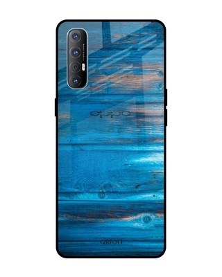 Shop Qrioh Patina Finish Glass case for Oppo Reno 3 Pro-Front